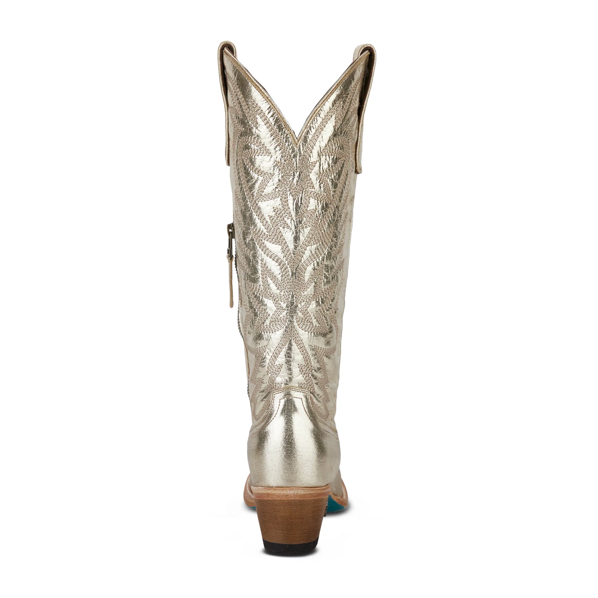 Champagne metallic Smokeshow cowboy boot