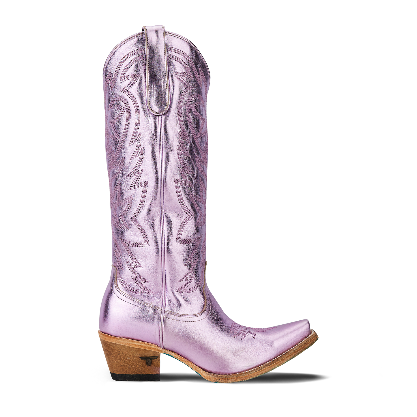Lavender metallic Smokeshow cowboy boot