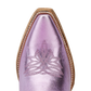 Lavender metallic Smokeshow cowboy boot toe.