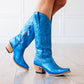 Blue Smoke Show Cobalt Metallic LS1 Cowboy Boots