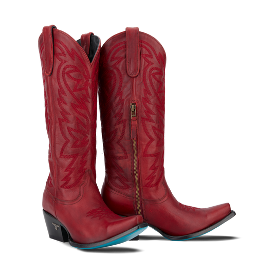 Smoldering Ruby Red Cowboy Boots
