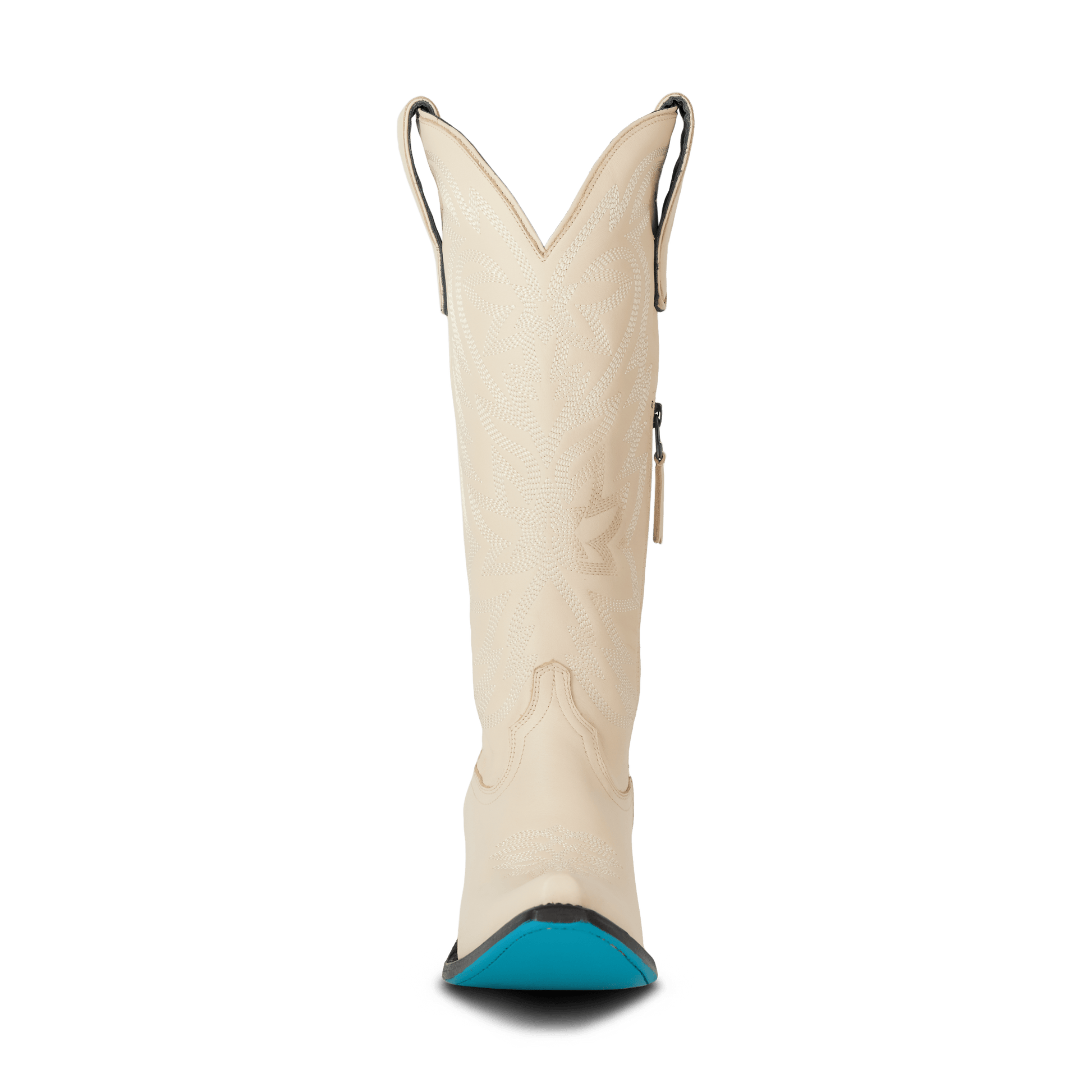 Pale ivory Smokeshow cowboy boot