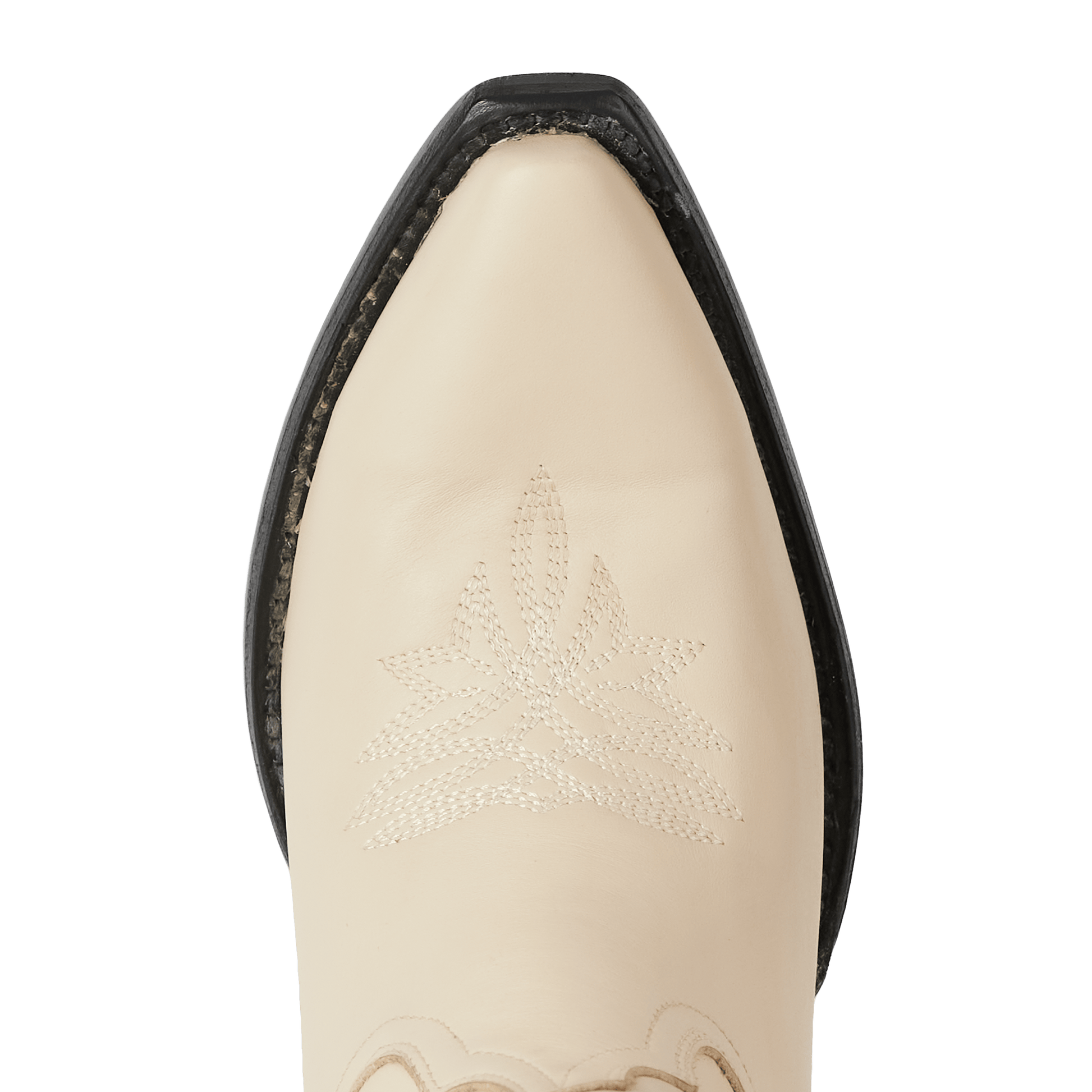 Pale Ivory Smokeshow Cowboy Boot Toe