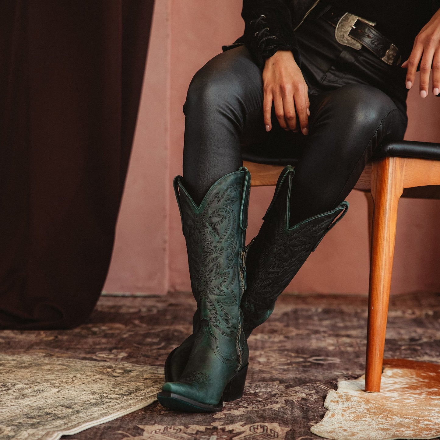 Smokeshow Boot - Emerald Green