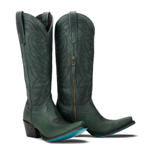 Emerald Green Smokeshow Cowboy Boots