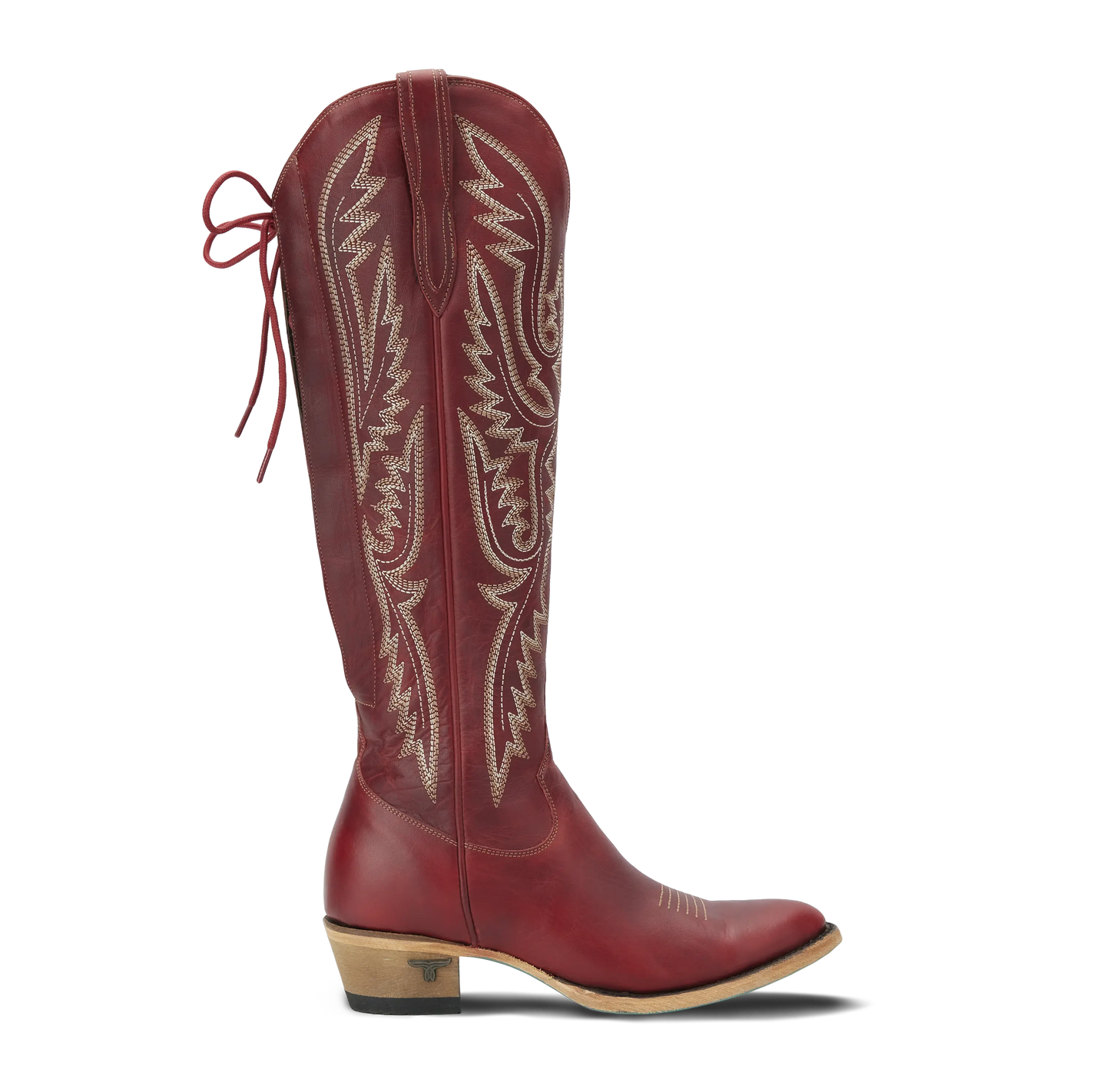Monica Knee High Corset - Smoldering Ruby