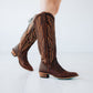 Monica Knee High Corset - Cognac