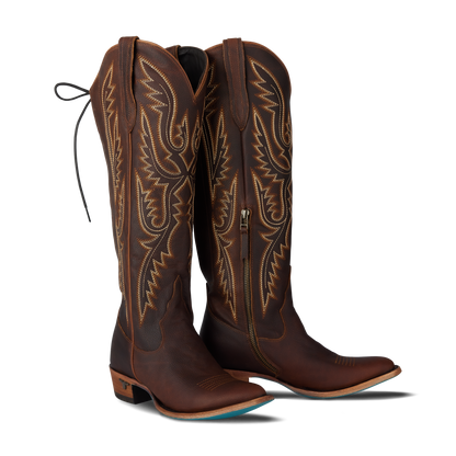 Monica Knee High Corset - Cognac