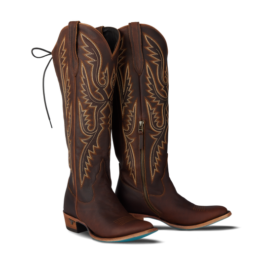 Monica Knee High Corset - Cognac