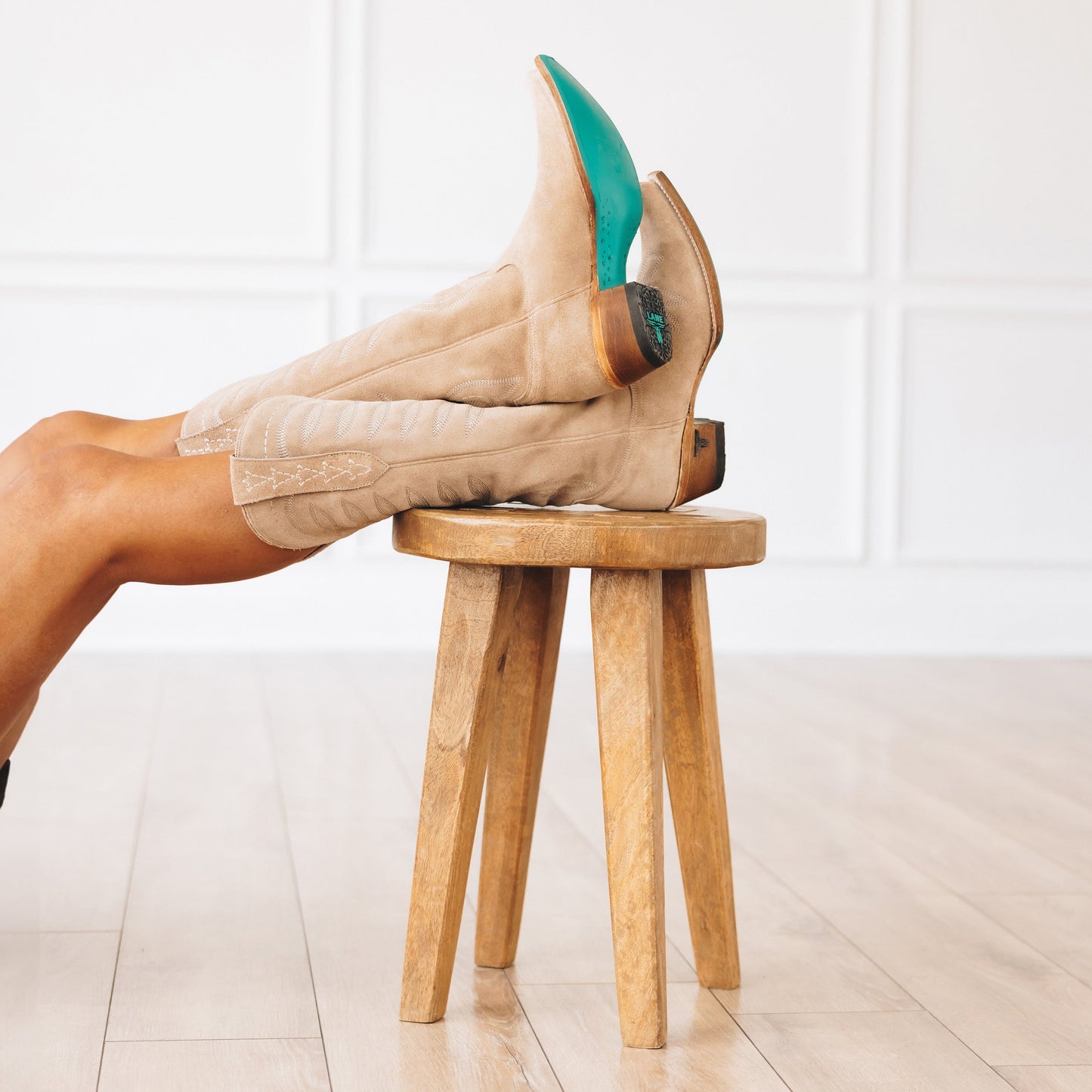 Squash Blossom Boot - Latte Suede