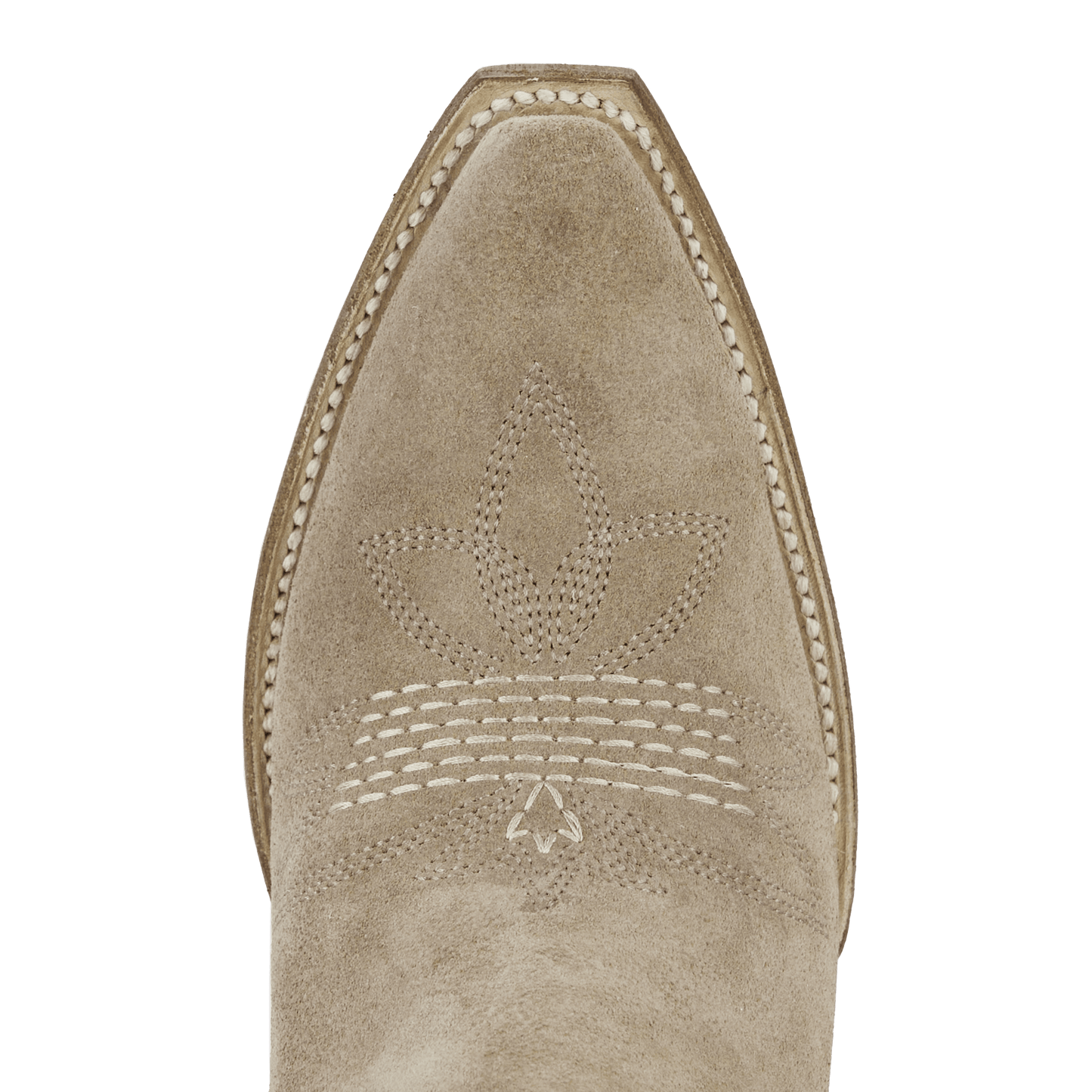 Squash Blossom leather boot toe detail