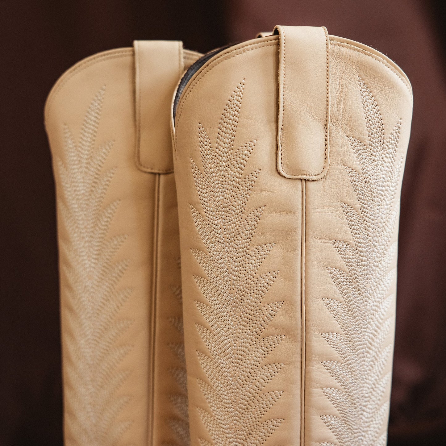 Jentry Knee High Boot - Pale Ivory