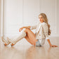 Jentry Knee High Boot - Pale Ivory