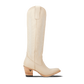 Jentry Knee High Boot - Pale Ivory