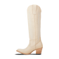 Jentry Knee High Boot - Pale Ivory