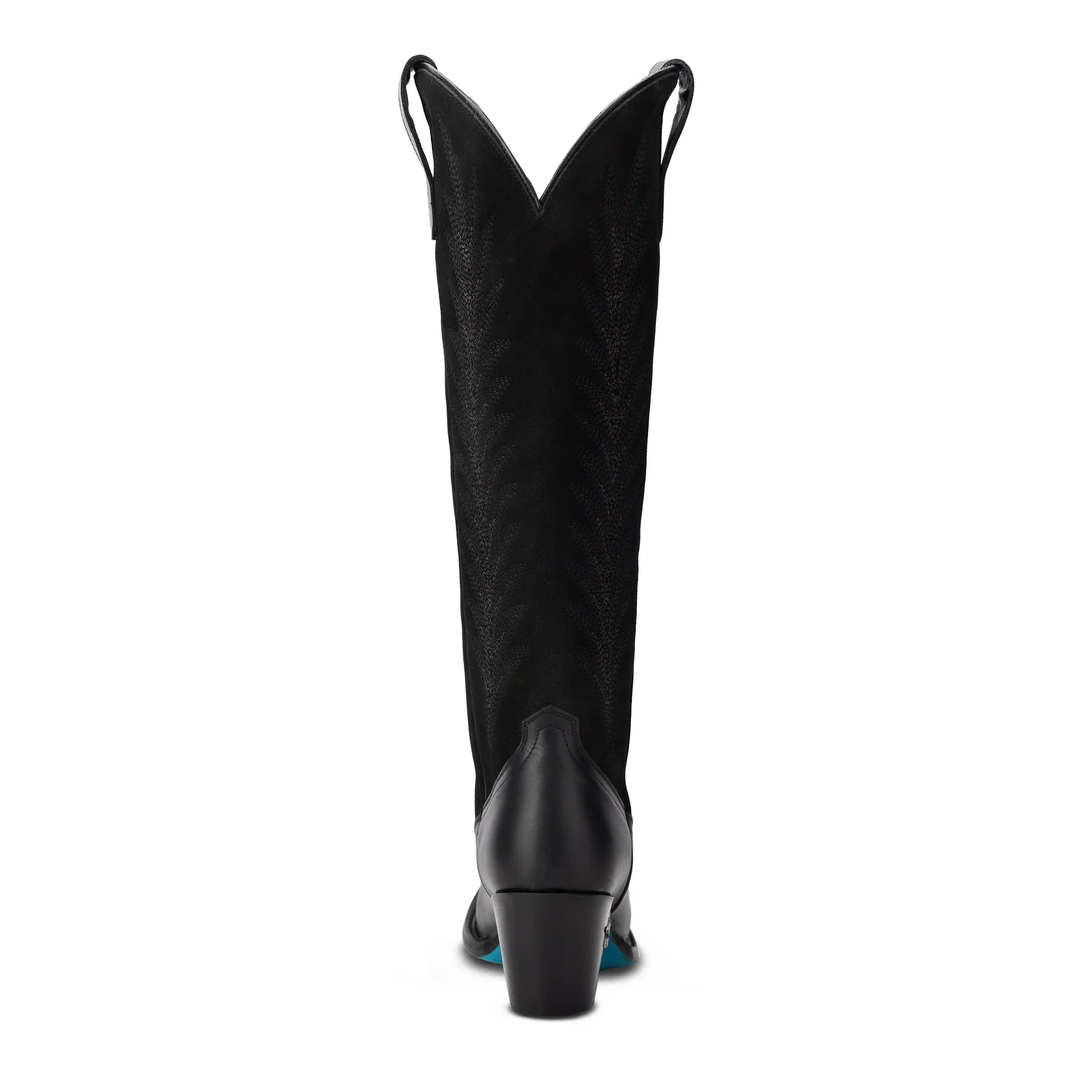 Jentry Jet Black & Soft Black Suede Cowboy Boot