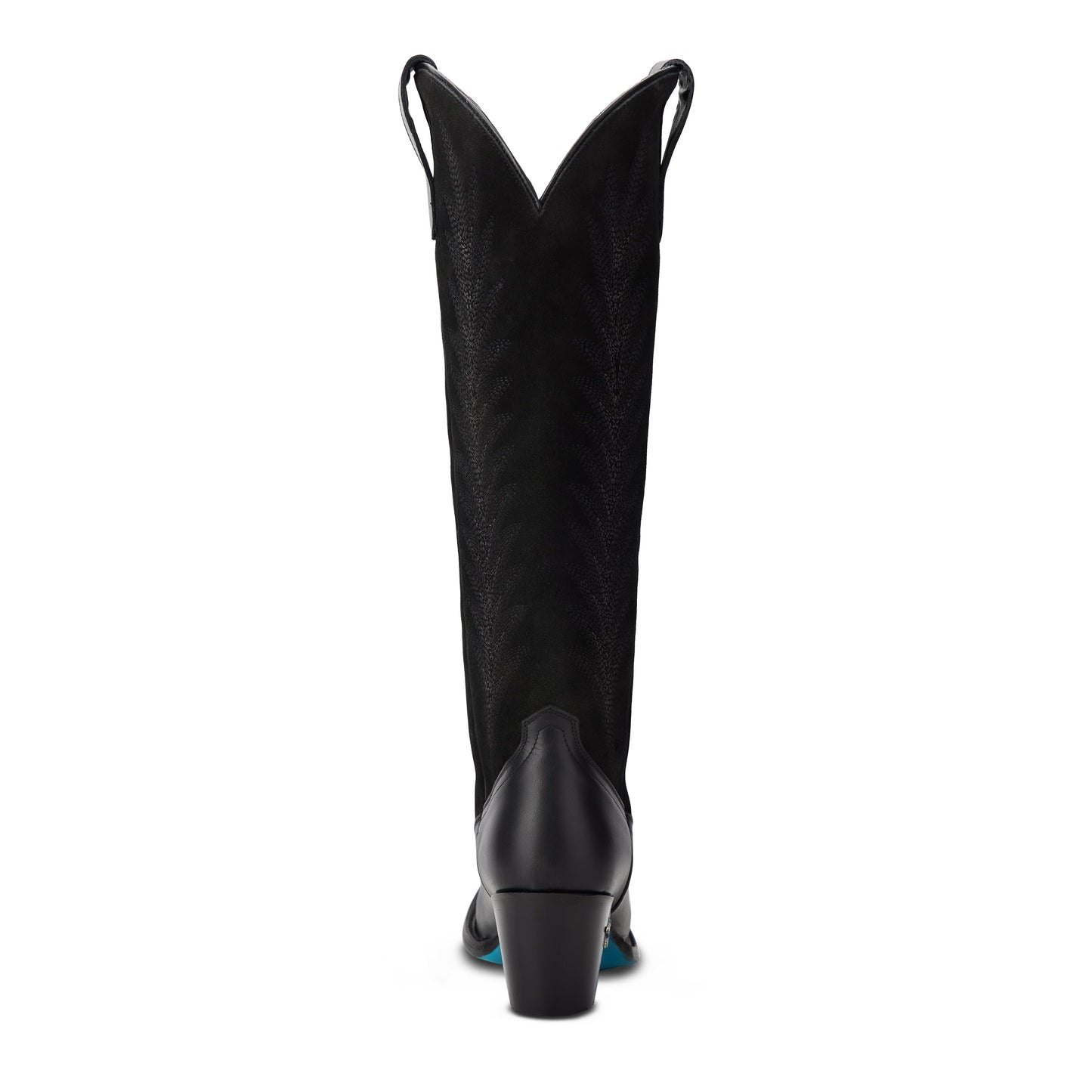 Jentry Knee High Boot - Jet Black & Soft Black Suede