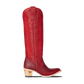 Jentry Knee High Boot in Smoldering Ruby | Bourbon Cowgirl