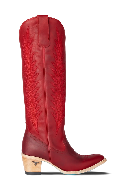 Jentry Knee High Boot in Smoldering Ruby | Bourbon Cowgirl