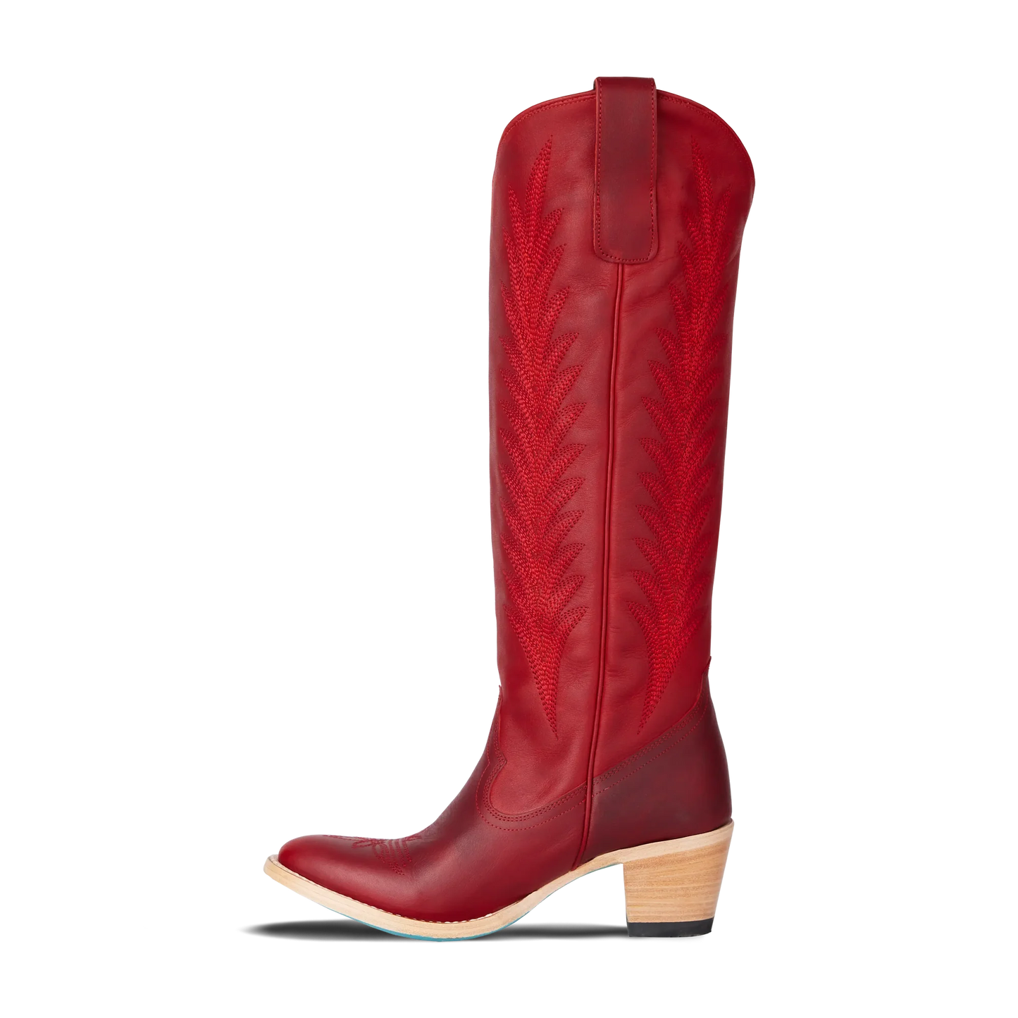 Jentry Knee High Boot in Smoldering Ruby | Bourbon Cowgirl