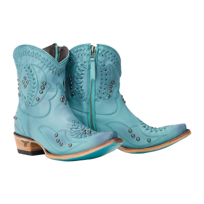 Turquoise Cossette Bootie