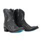 Cossette Bootie Distressed Jet Black Cowboy Boots