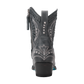 Distressed black leather Cossette Bootie