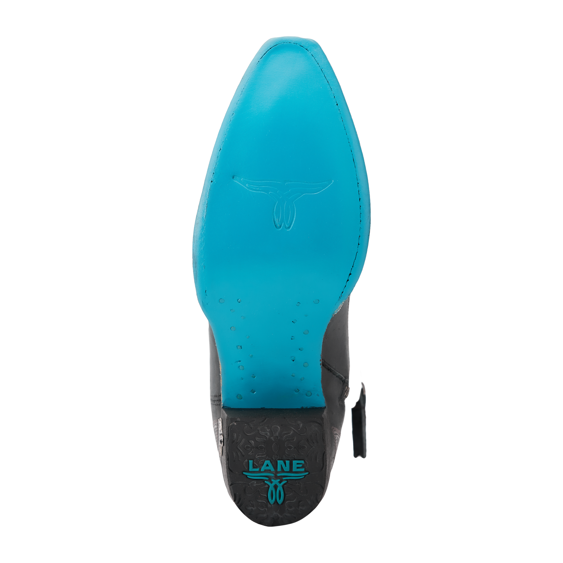 Lane Cossette Bootie in Distressed Jet Black - sole view
