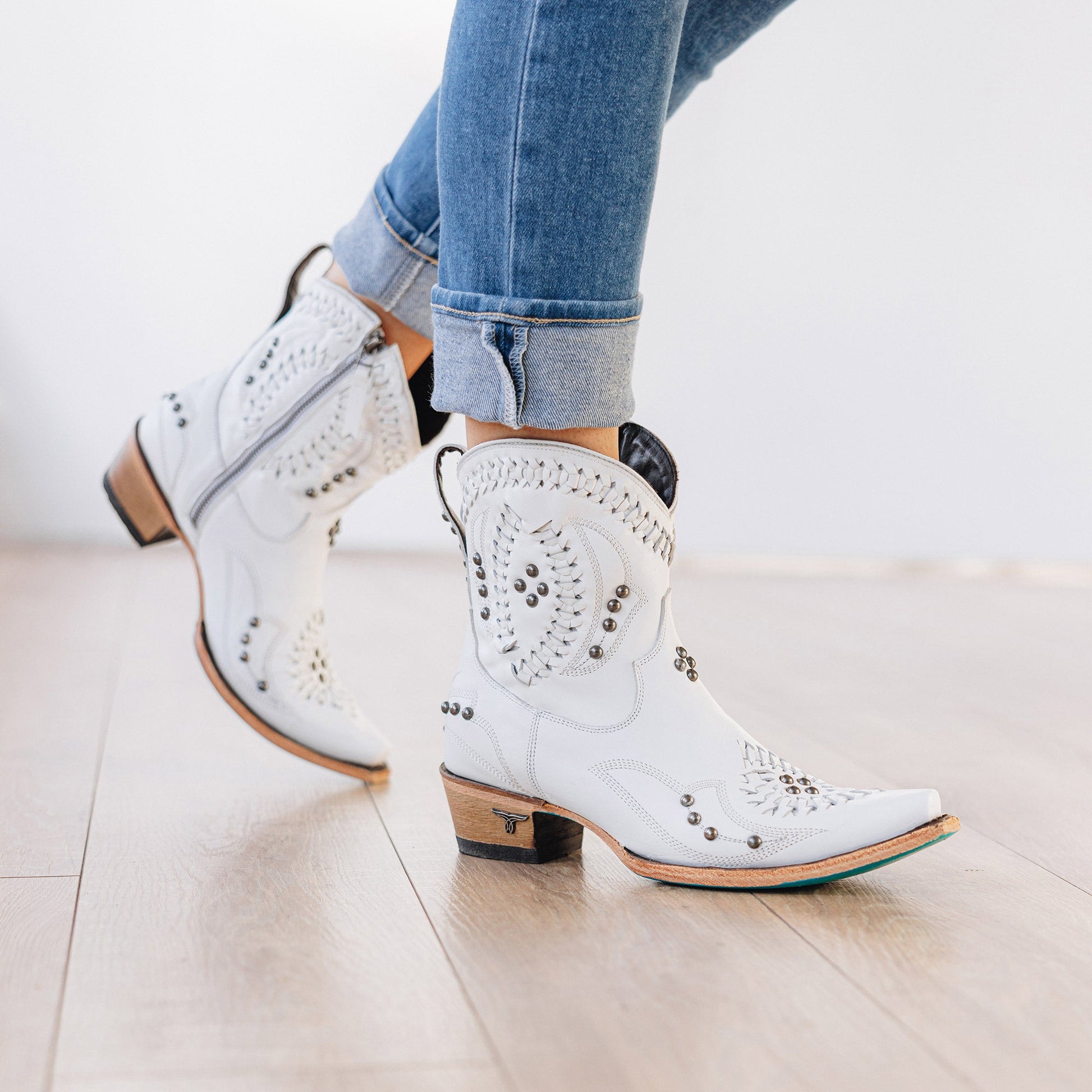 White Cossette Bootie by Matthew White