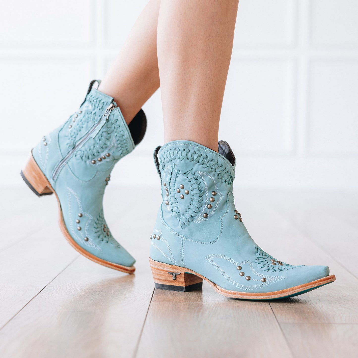Powder blue Cossette booties