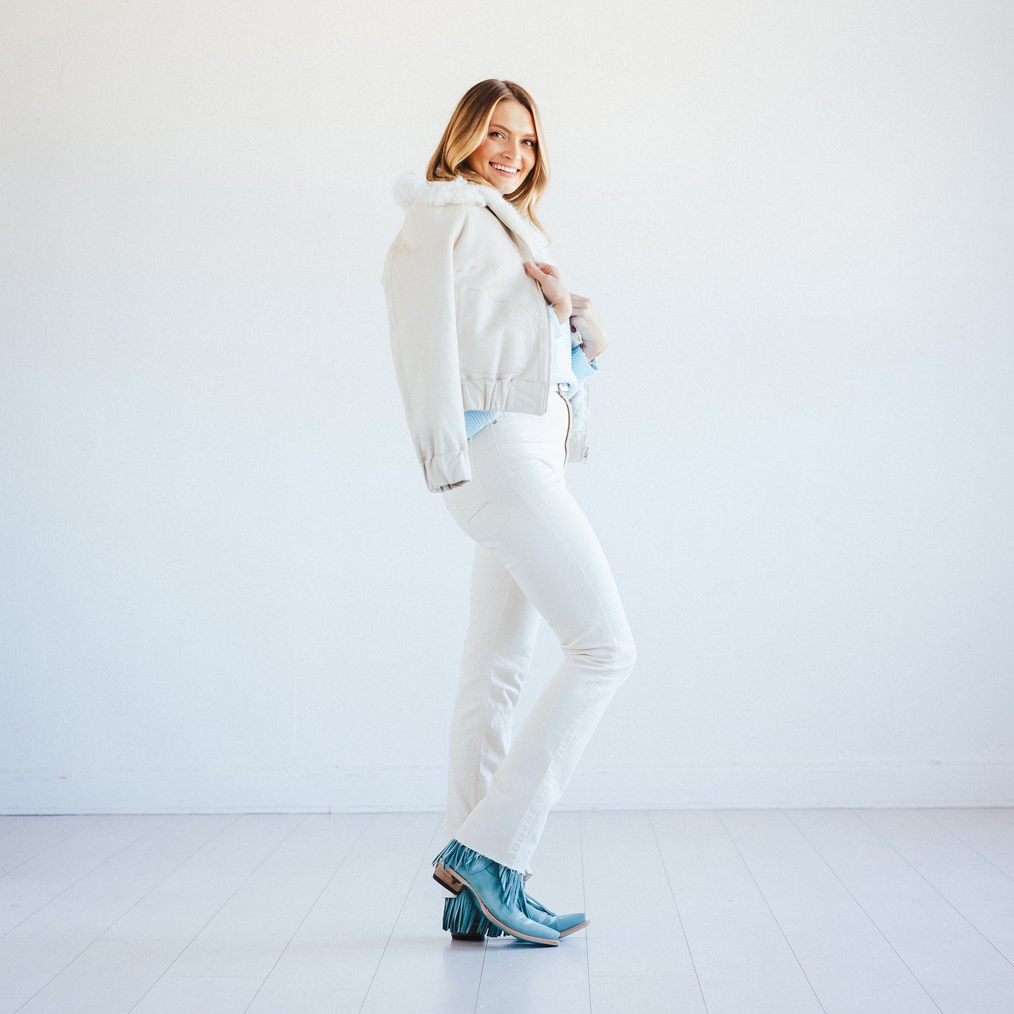 Senita Falls Bootie - Powder Blue