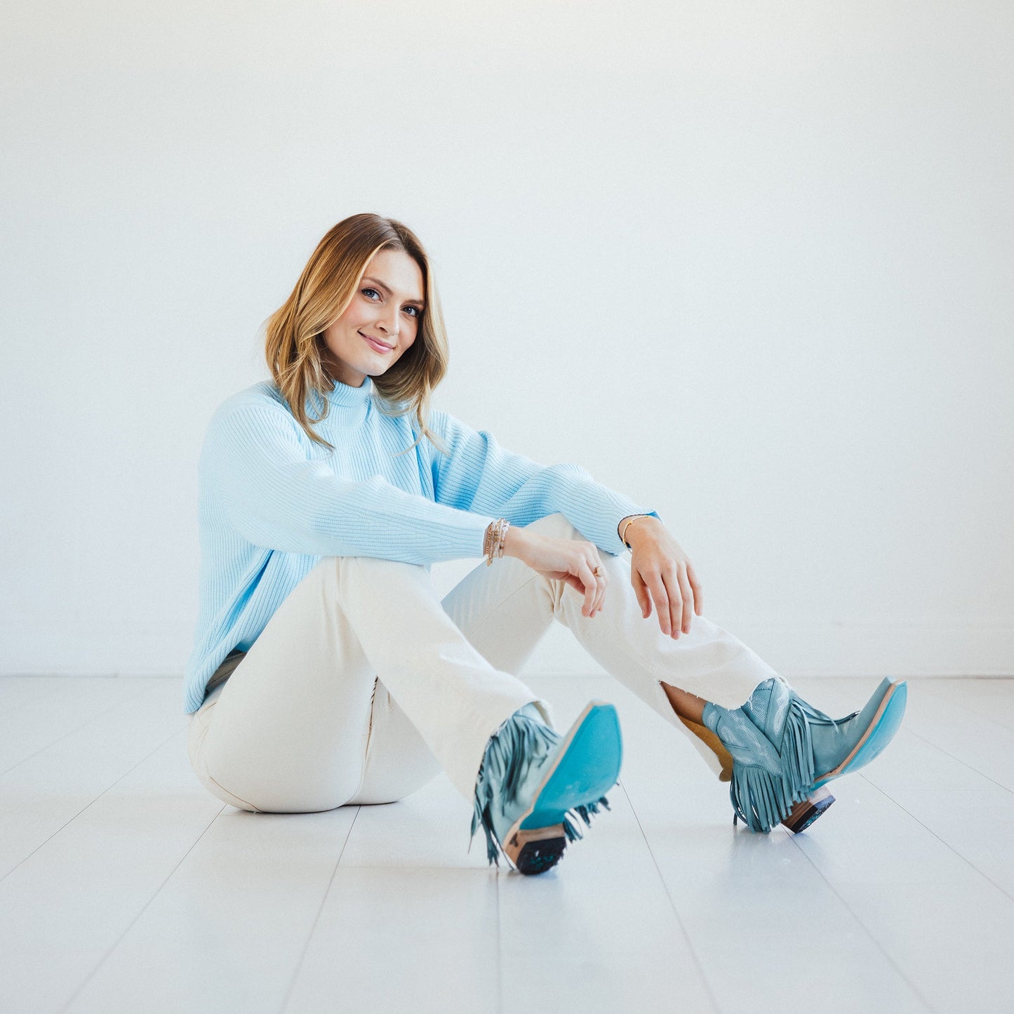 Senita Falls Bootie - Powder Blue