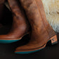 Plain Jane Boot - Burnt Caramel