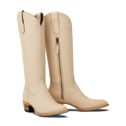 Plain Jane Boot - Pale Ivory