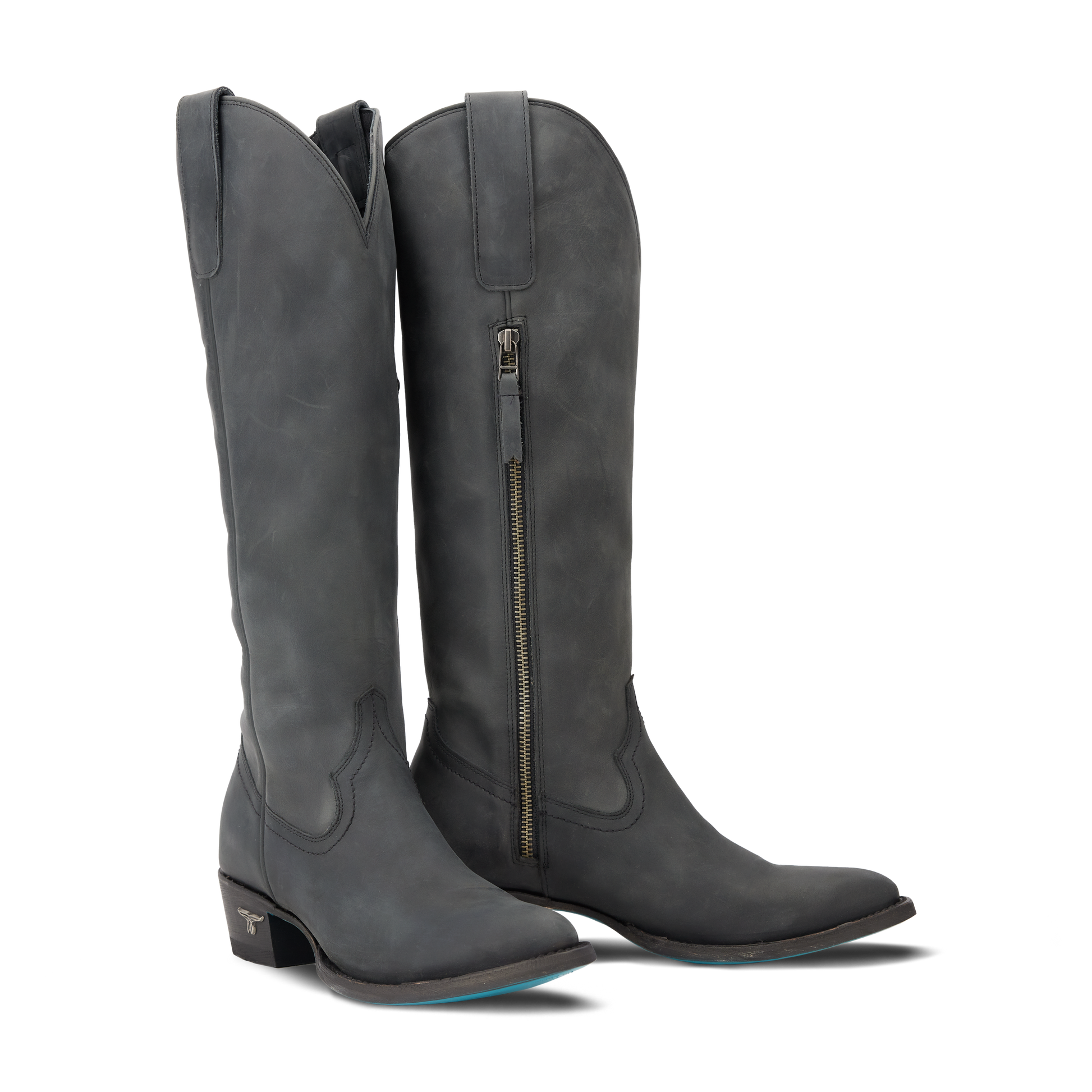 Matte black Plain Jane tall boots