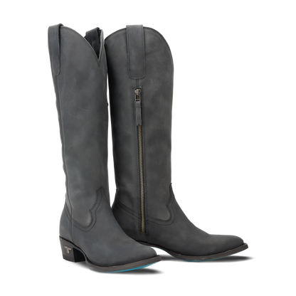 Matte black Plain Jane tall boots