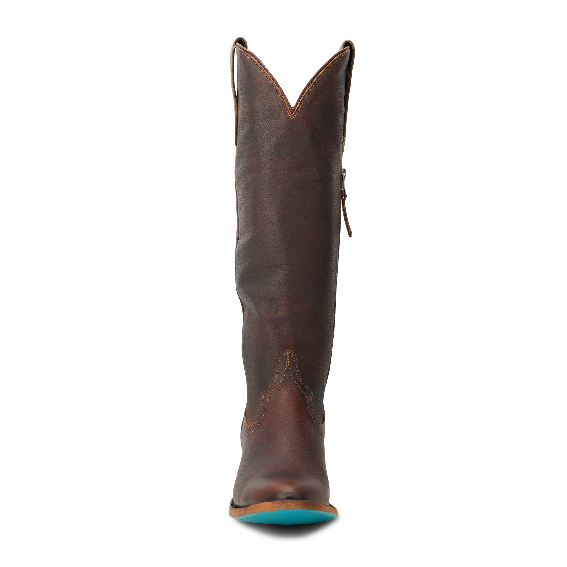 Cognac leather Plain Jane western boot