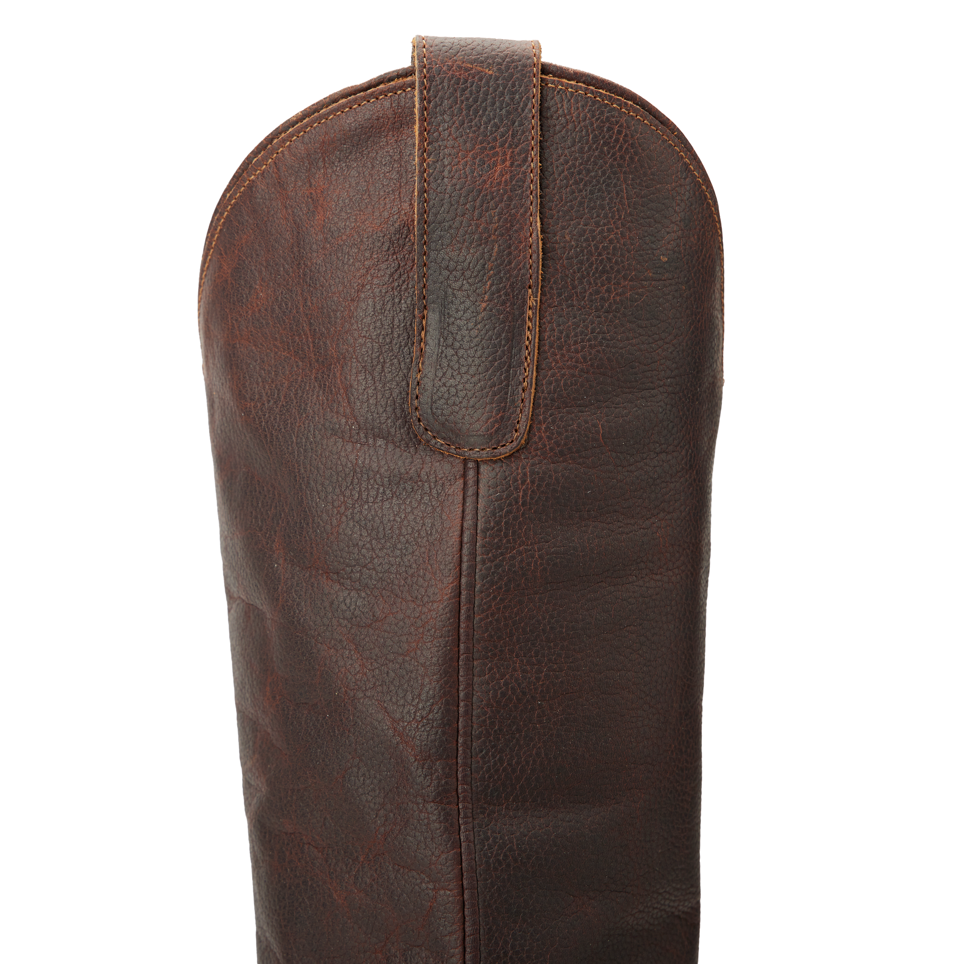 Plain Jane Cognac leather boot closeup