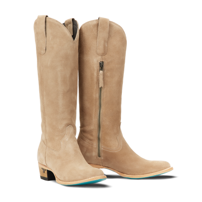 Plain Jane Boot - Latte Suede