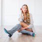 Plain Jane Boot - Washed Denim