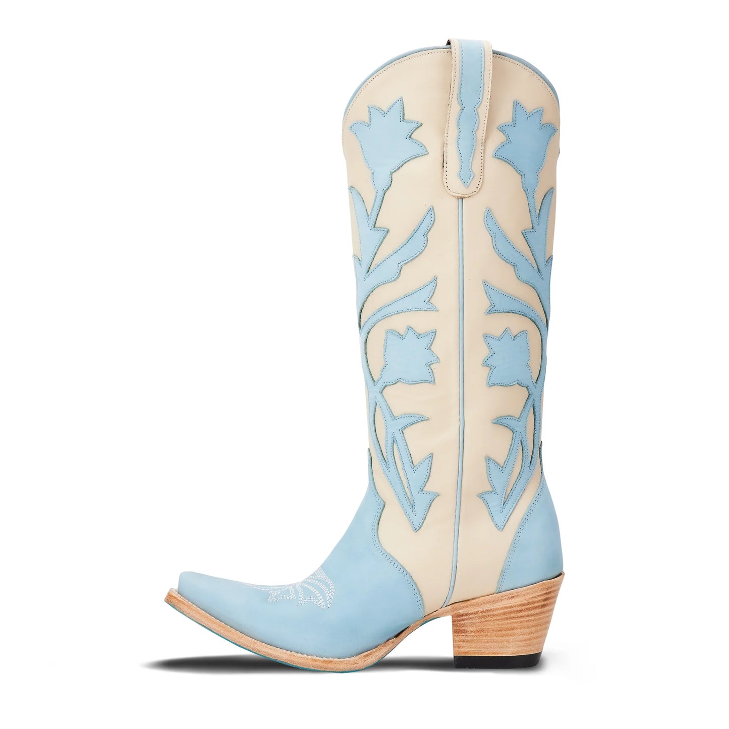 Blue and cream Jolene cowboy boot