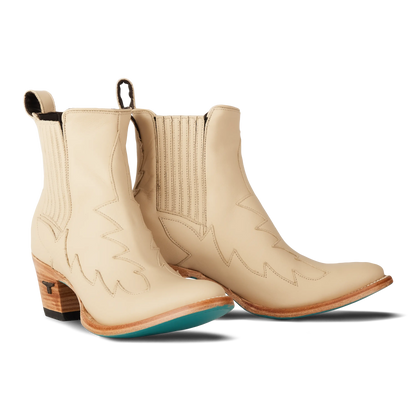 Western Chelsea Bootie - Pale Ivory