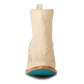 Pale ivory western Chelsea boot