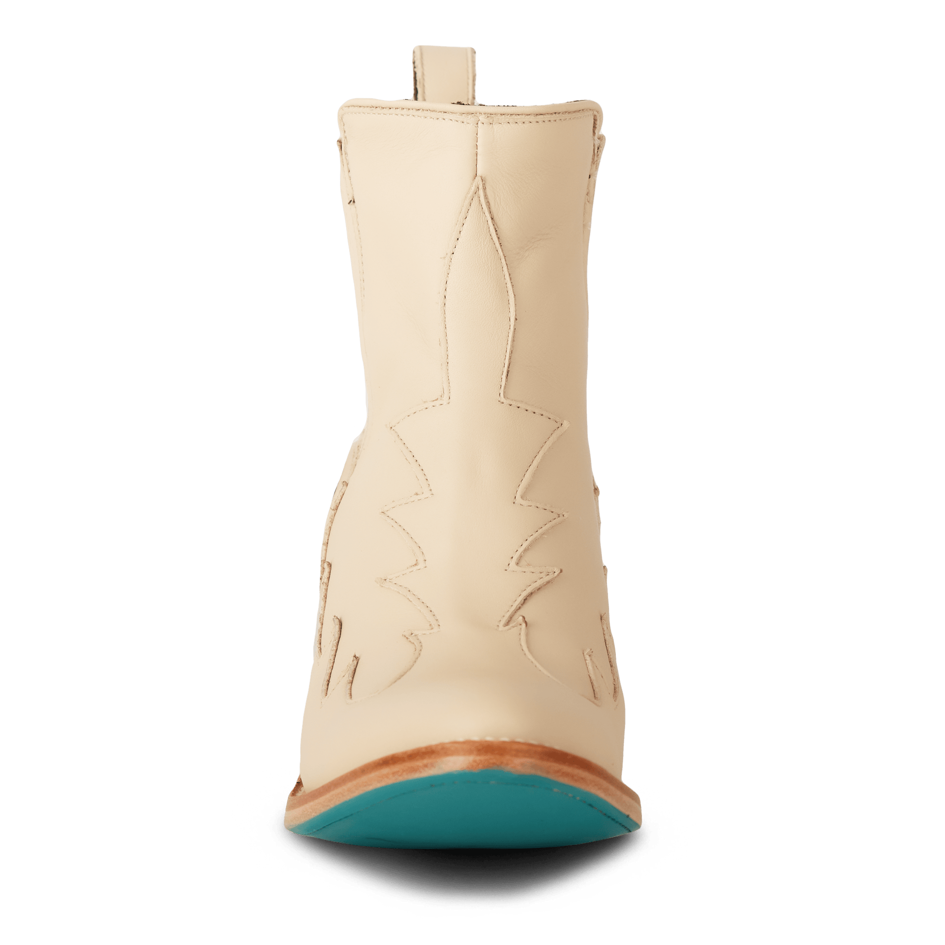 Pale ivory western Chelsea boot