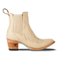 Pale ivory Western Chelsea boot