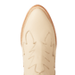 Pale Ivory Western Chelsea Boot Toe