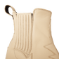 Pale ivory western Chelsea boot detail