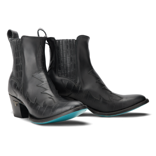 Black Chelsea Western Boots