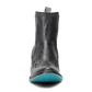 Western Chelsea Boot - Jet Black with Turquoise Sole