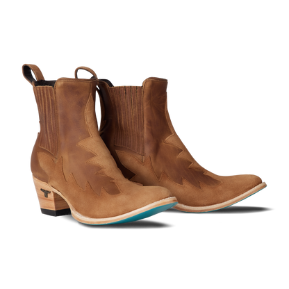 Western Chelsea Bootie - Toffee Suede